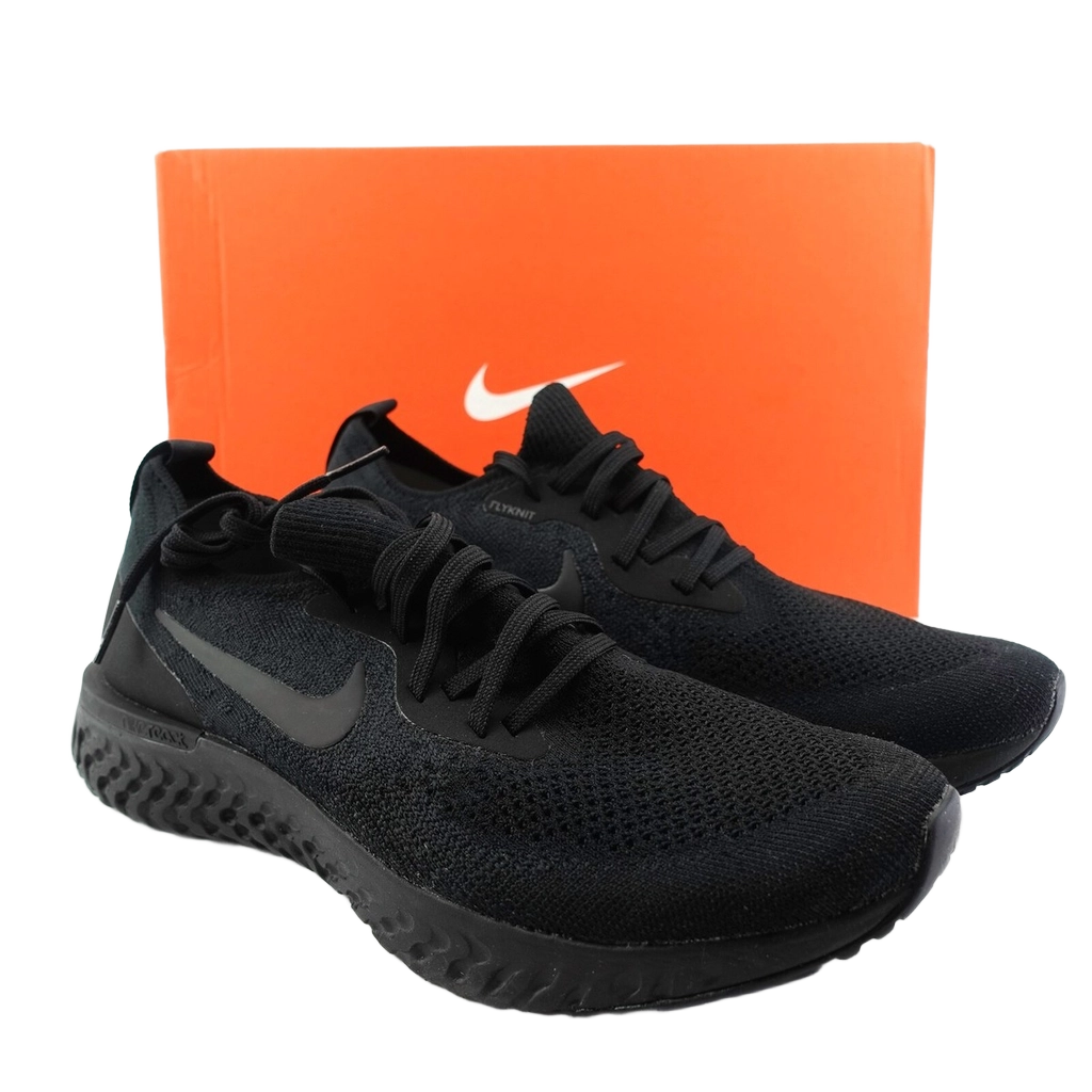 Nike Men's Epic React Flyknit Shoes - Black / Black / Black - Shopsportive