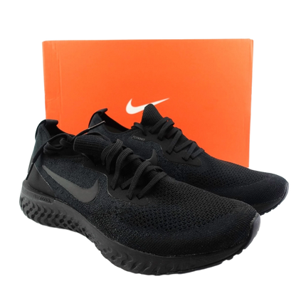 Nike Men's Epic React Flyknit Shoes - Black / Black / Black - Shopsportive