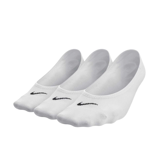 Nike Women's Everyday Lightweight Footie Training Socks (3 Pairs) - White / Black - Shopsportive