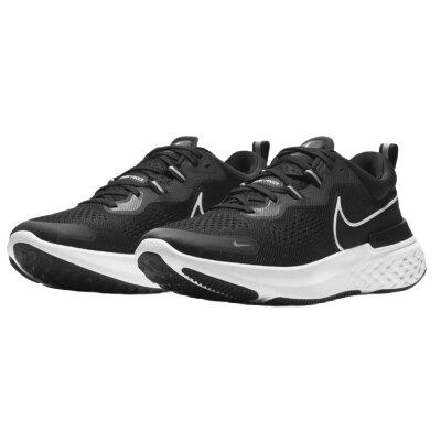 Nike Men's React Miler 2 Shoes - Black / Smoke Grey / White - Shopsportive