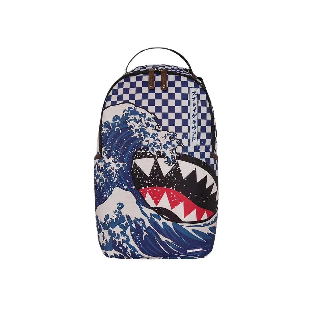 Sprayground Ichimatsu Moyo Backpack - Black / White - Shopsportive