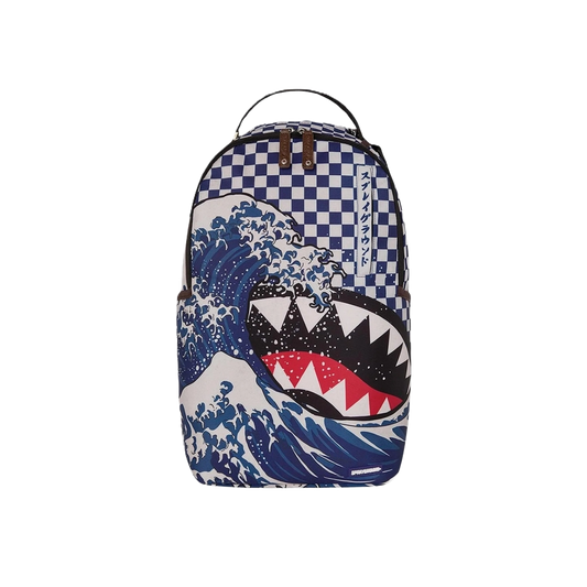 Sprayground Ichimatsu Moyo Backpack - Black / White - Shopsportive