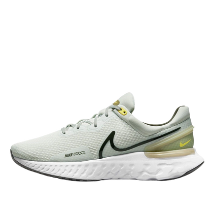 Nike Men's React Miler 3 Shoes - Light Silver / Pilgrim / Yellow Strike / Sequoia - Shopsportive