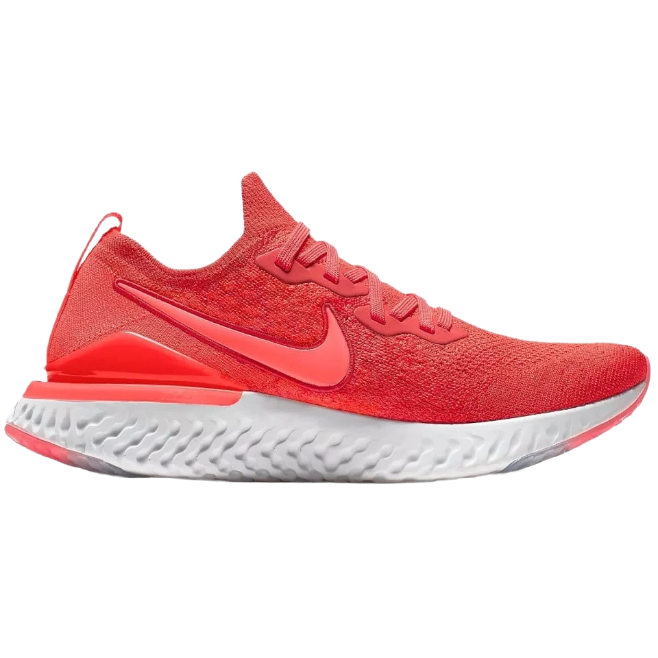 Nike Men's Epic React Flyknit 2 Shoes - Chile Red / Black / White - Shopsportive