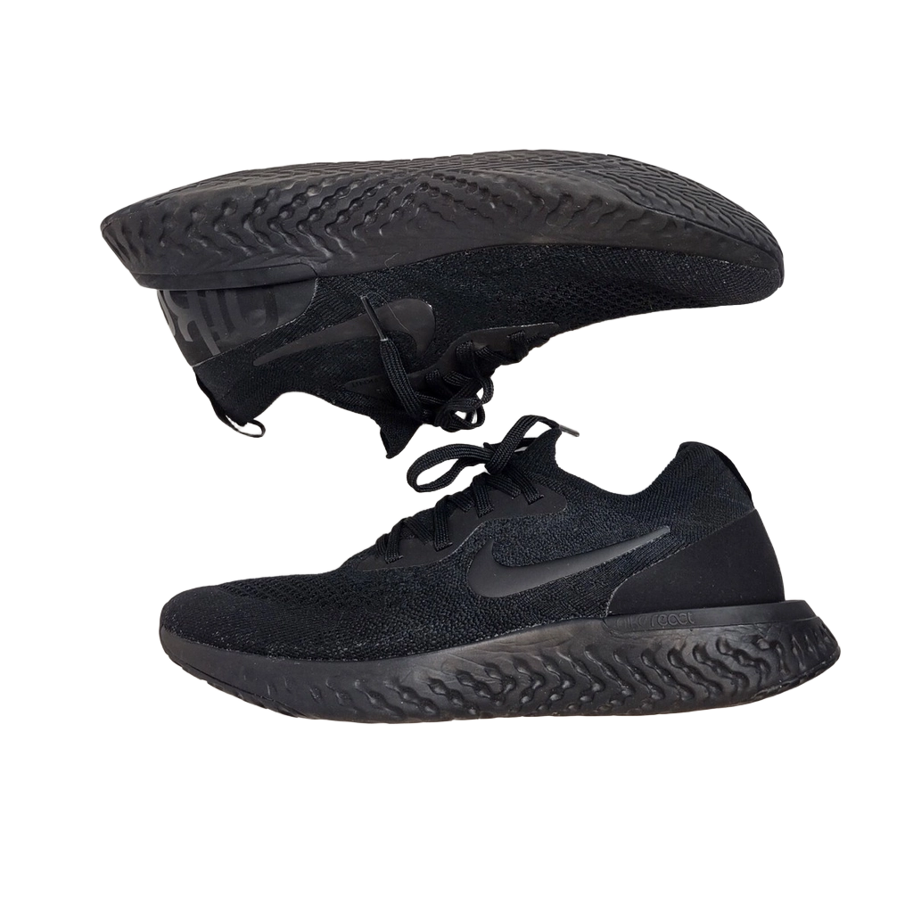 Nike Men's Epic React Flyknit Shoes - Black / Black / Black - Shopsportive