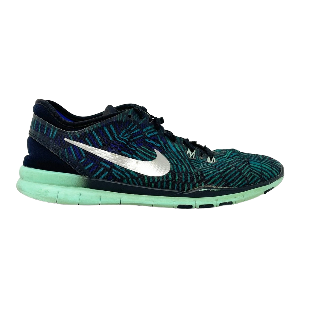 Nike Women's Free 5.0 Tr Fit 5 Shoes - Black / Green Glow / Racer Blue - Shopsportive