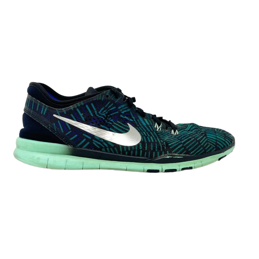Nike Women's Free 5.0 Tr Fit 5 Shoes - Black / Green Glow / Racer Blue - Shopsportive