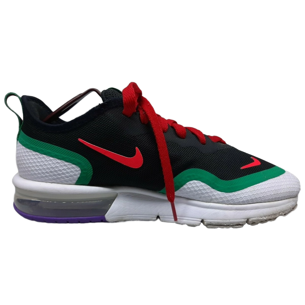 Nike Men's Air Max Sequent 4.5 Shoes - Black / Kinetic Green - Shopsportive
