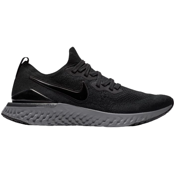 Nike Men's Epic React Flyknit 2 Shoes - Black / Anthracite / White / Gunsmoke - Shopsportive