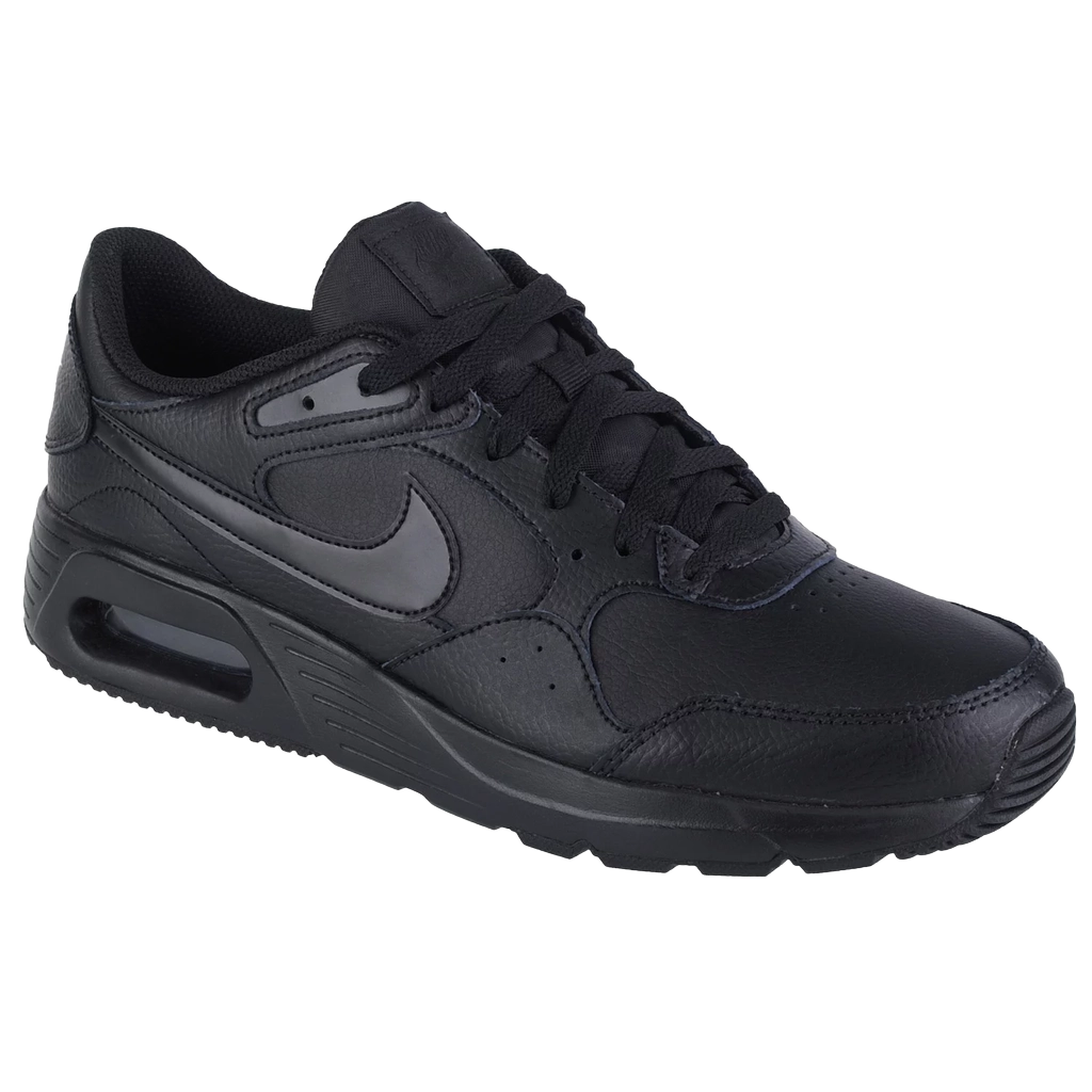 Nike Men's Air Max Sc Leather Shoes - Black / Black / Black - Shopsportive