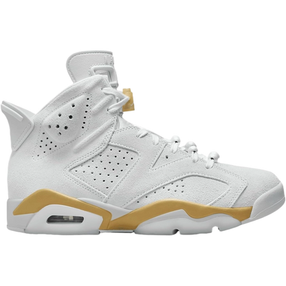Nike Women's Air Jordan 6 Retro Craft Shoes - Pure Platinum / Metallic Gold / Coconut Milk / Glacier Blue - Shopsportive