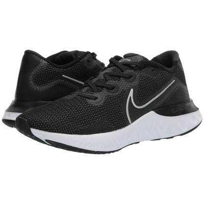 Nike Men's Renew Run Shoes - Black / Metallic Silver / White / Dark Smoke Grey / Particle Grey - Shopsportive