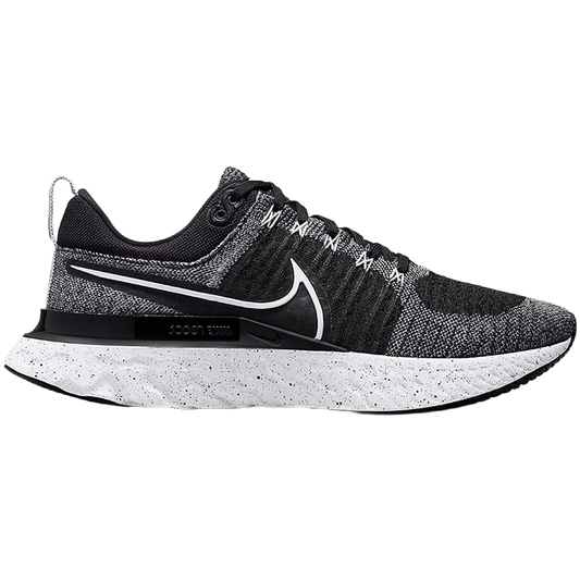 Nike Men's React Infinity Run Flyknit 2 Shoes - White / Black - Shopsportive