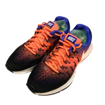 Nike Men's Air Zoom Pegasus 33 Shoes - Black / Hyper Orange / Blue - Shopsportive