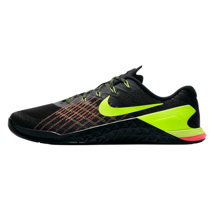 Nike Men's Metcon 3 Shoes - Black / Volt / Hyper Crimson / Hot Punch - Shopsportive