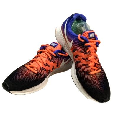Nike Men's Air Zoom Pegasus 33 Shoes - Black / Hyper Orange / Blue - Shopsportive