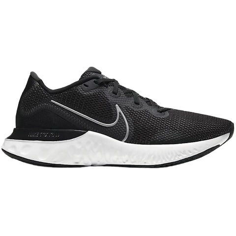 Nike Men's Renew Run Shoes - Black / Metallic Silver / White / Dark Smoke Grey / Particle Grey - Shopsportive