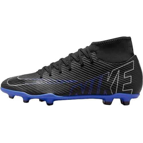 Nike Men's Mercurial Superfly 9 Club Mg Shoes - Black / Hyper Royal / Chrome - Shopsportive