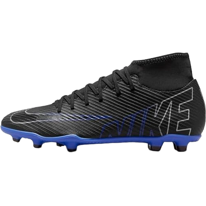Nike Men's Mercurial Superfly 9 Club Mg Shoes - Black / Hyper Royal / Chrome - Shopsportive