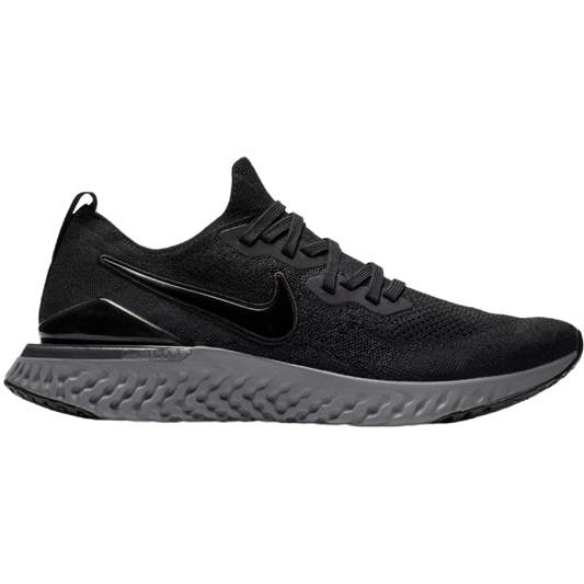 Nike Men's Epic React Flyknit 2 Shoes - Black / Anthracite / White / Gunsmoke - Shopsportive