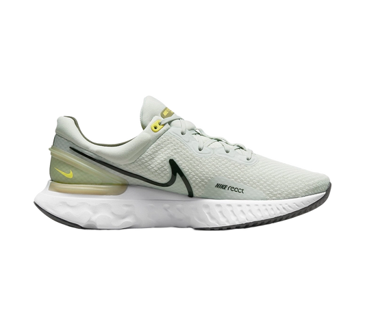 Nike Men's React Miler 3 Shoes - Light Silver / Pilgrim / Yellow Strike / Sequoia - Shopsportive