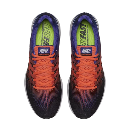 Nike Men's Air Zoom Pegasus 33 Shoes - Black / Hyper Orange / Blue - Shopsportive