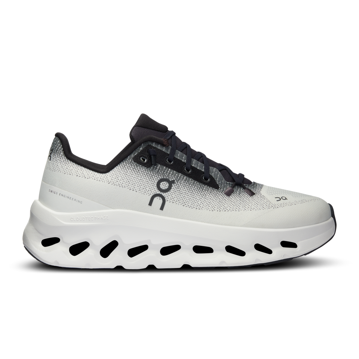 On Running Athletic Shoes - White and Black Men main image 4