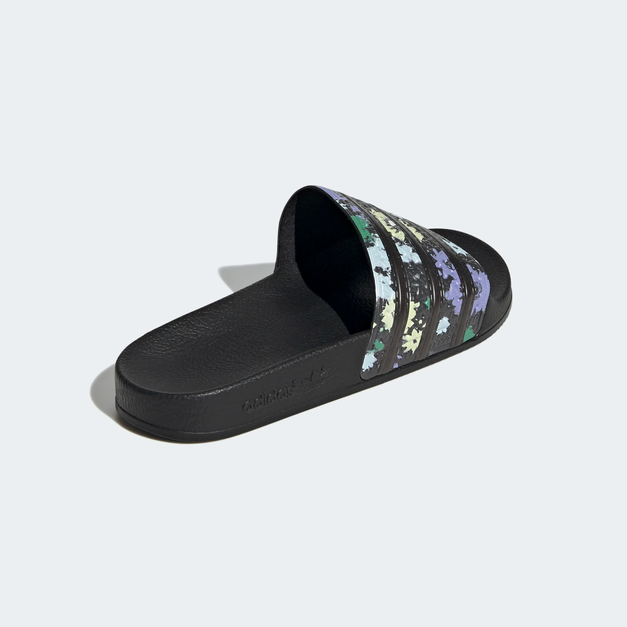 Adidas adilette online floral slides black