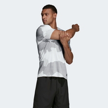 Load image into Gallery viewer, Adidas Freelift Tech Camo Training Tee - Raw White / Grey Three Sportive
