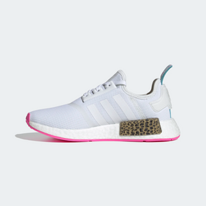 Adidas Kid's NMD R1 Shoes - Cloud White / Screaming Pink Sportive