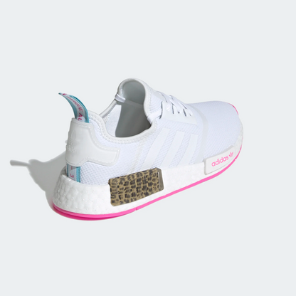 Adidas Kids' NMD R1 Shoes - Cloud White / Screaming Pink - Shopsportive