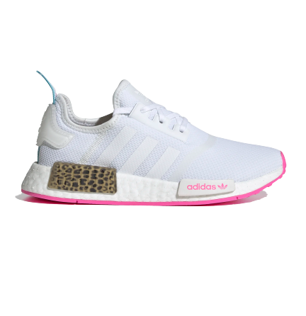 Adidas Kid's NMD R1 Shoes - Cloud White / Screaming Pink Sportive