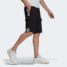 Load image into Gallery viewer, Adidas Men&#39;s Adicolor Classics 3 Stripes Cargo Shorts - Black Sportive
