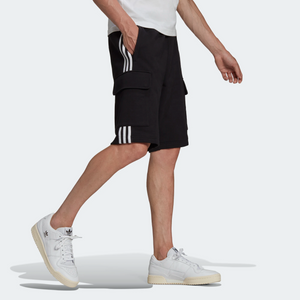 Adidas Men's Adicolor Classics 3 Stripes Cargo Shorts - Black Sportive