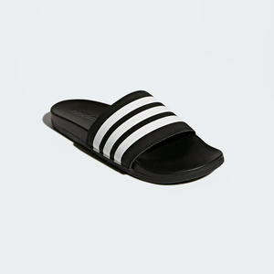 Adidas Men's Adilette Comfort Slides Flip Flops - Core Black / Cloud White Sportive