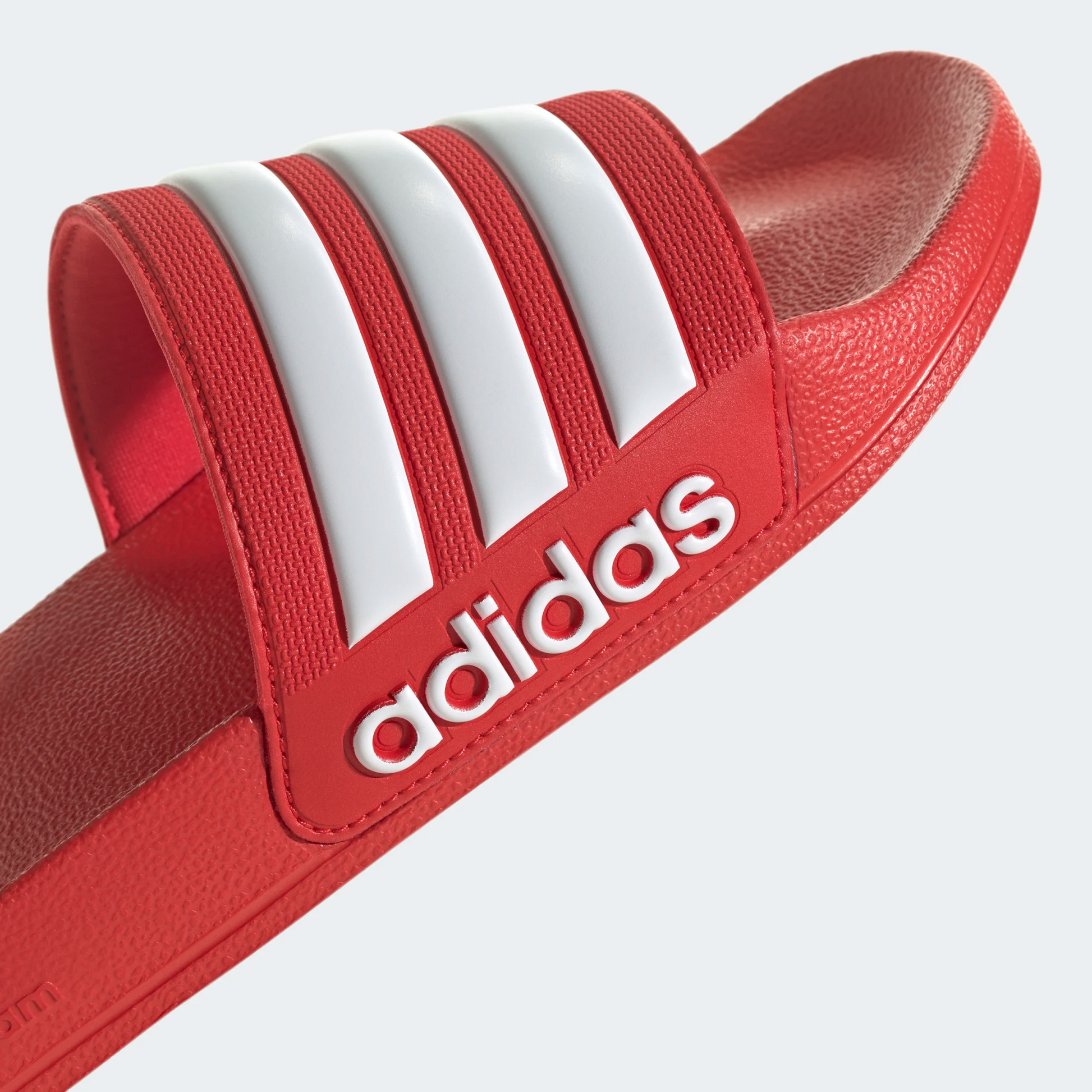 Adidas Men's Adilette Shower Slides - Vivid Red / Cloud White Sportive