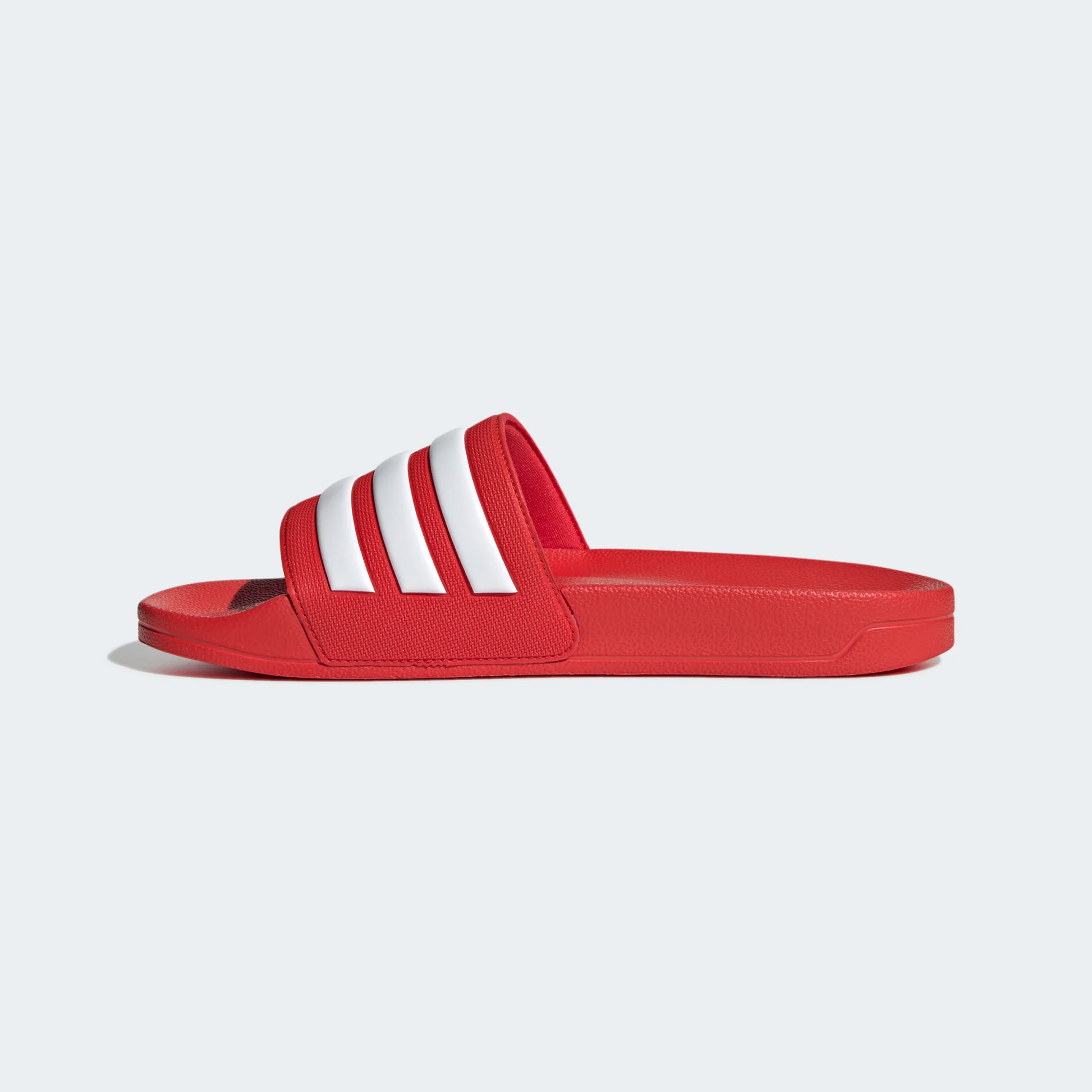 Adidas Men's Adilette Shower Slides - Vivid Red / Cloud White Sportive