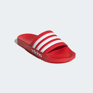 Adidas Men's Adilette Shower Slides - Vivid Red / Cloud White Sportive