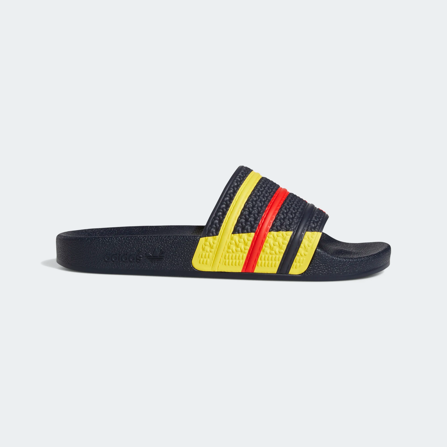 Adidas Men's Adilette Slides - Legend Ink / Red / Yellow Sportive