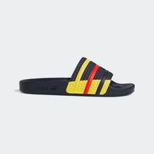 Load image into Gallery viewer, Adidas Men&#39;s Adilette Slides - Legend Ink / Red / Yellow Sportive
