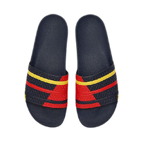 Load image into Gallery viewer, Adidas Men&#39;s Adilette Slides - Legend Ink / Red / Yellow Sportive
