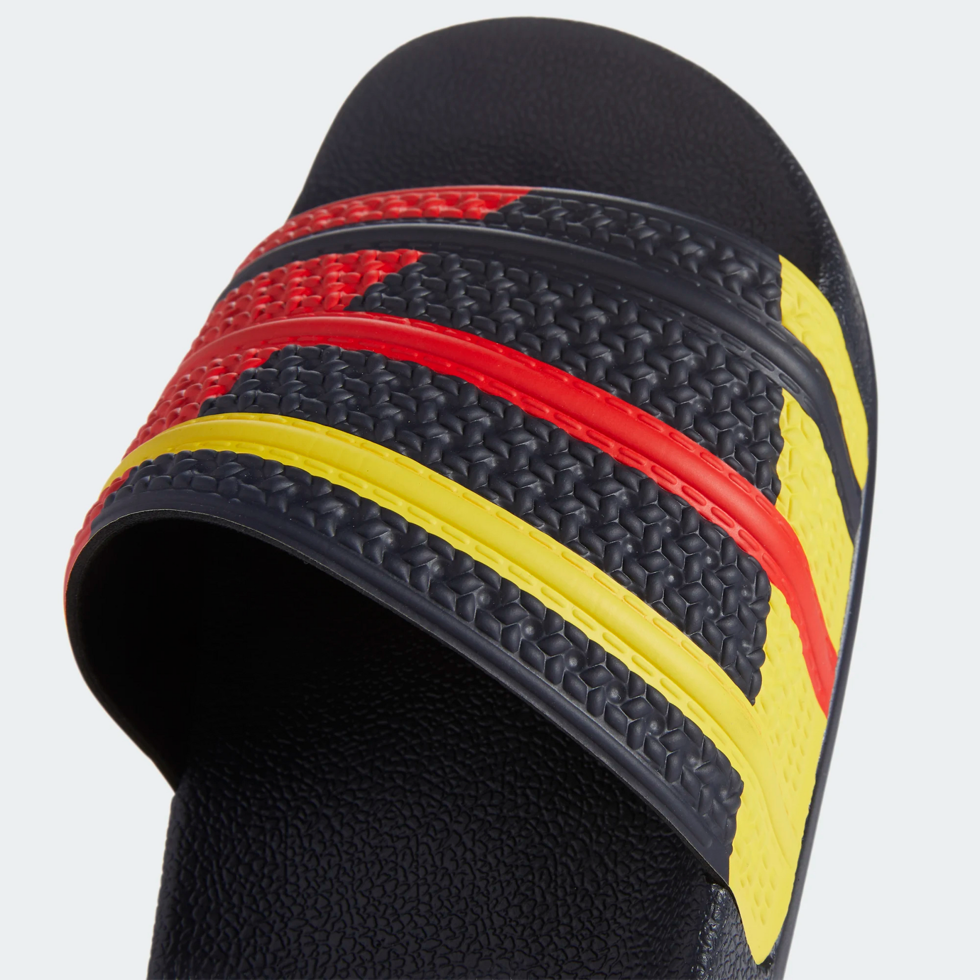 Adidas Men's Adilette Slides - Legend Ink / Red / Yellow Sportive