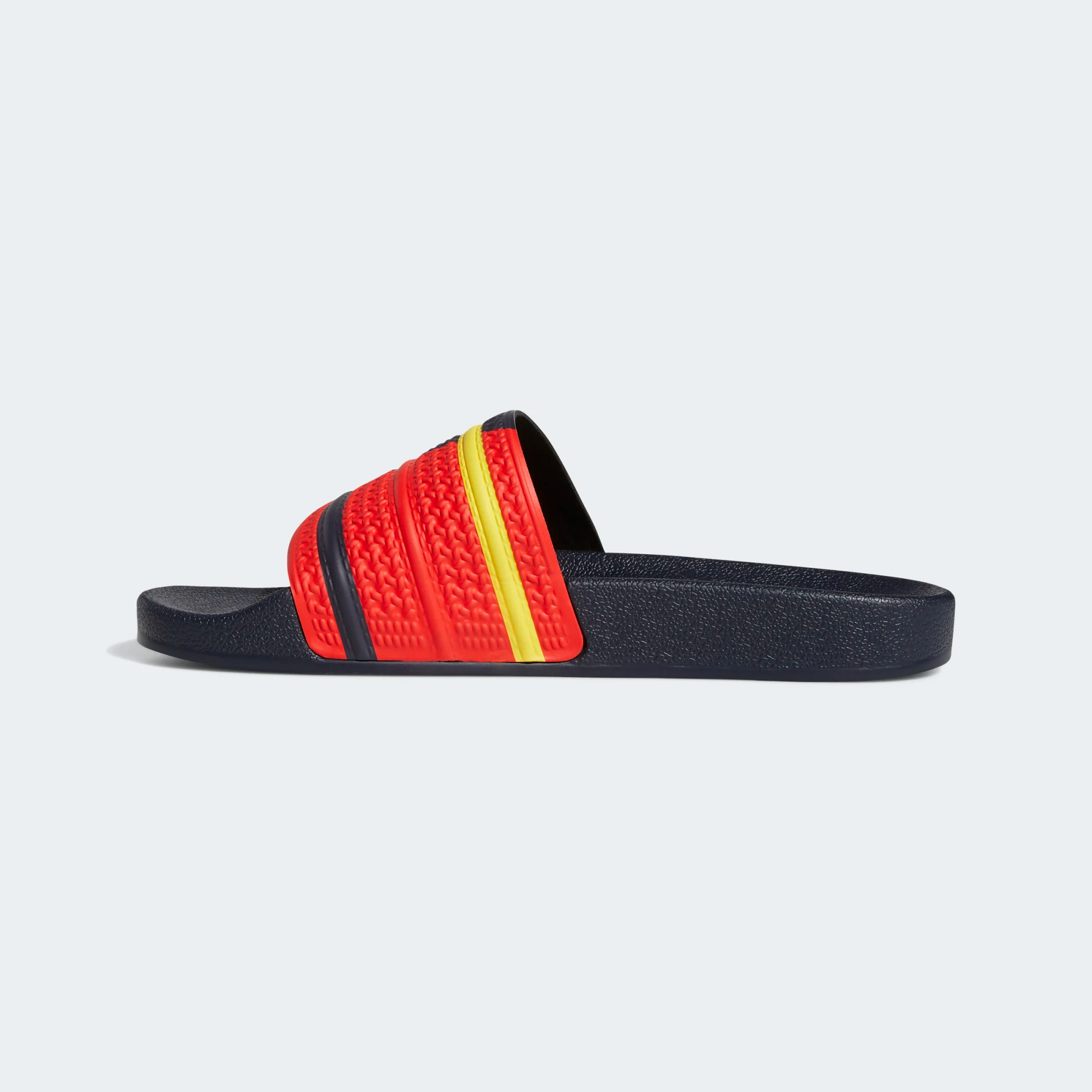 Adidas Men's Adilette Slides - Legend Ink / Red / Yellow Sportive