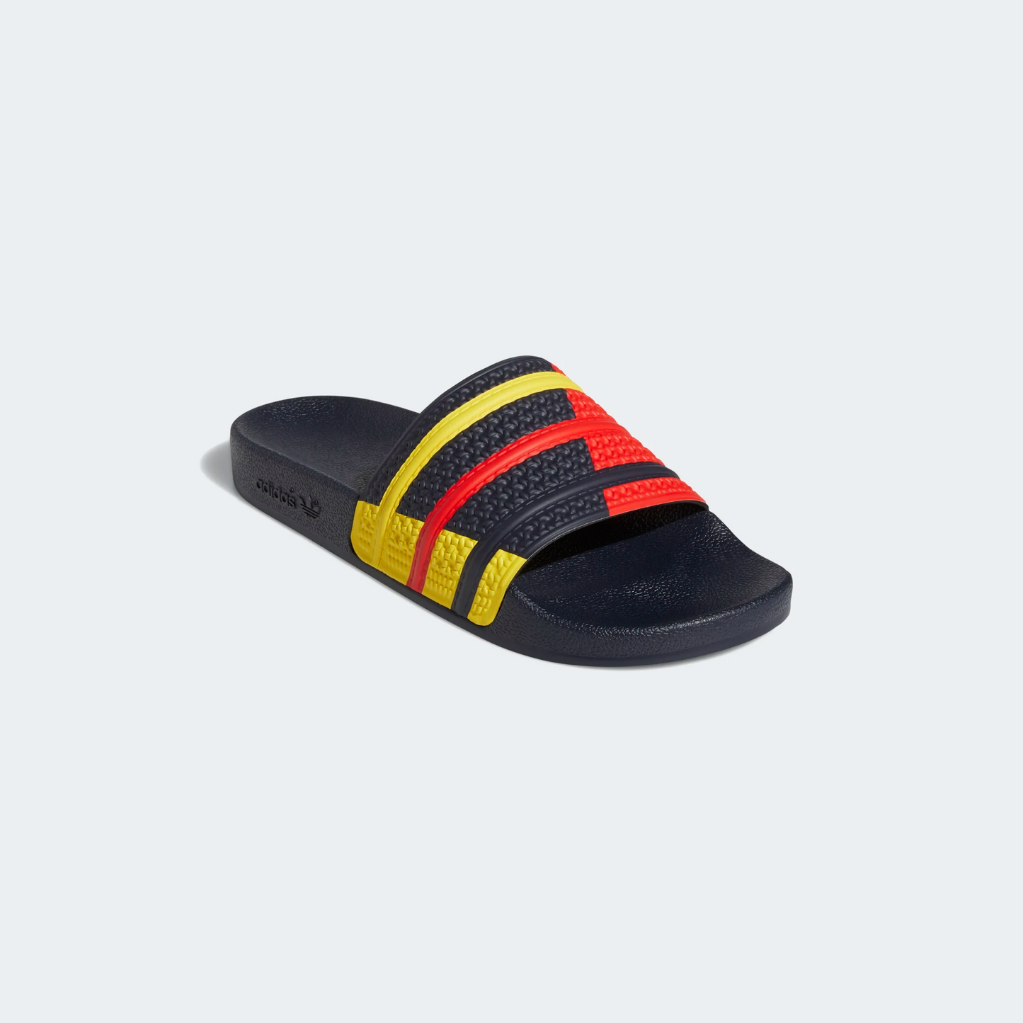 Adidas Men's Adilette Slides - Legend Ink / Red / Yellow Sportive