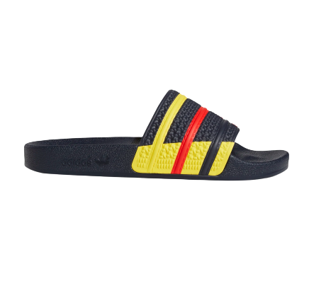 Adidas Men's Adilette Slides - Legend Ink / Red / Yellow Sportive