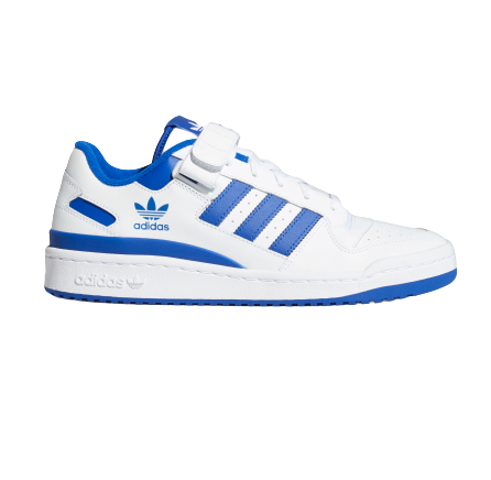 Adidas Men's Forum Low Shoes - Cloud White / Cloud White / Royal Blue Sportive