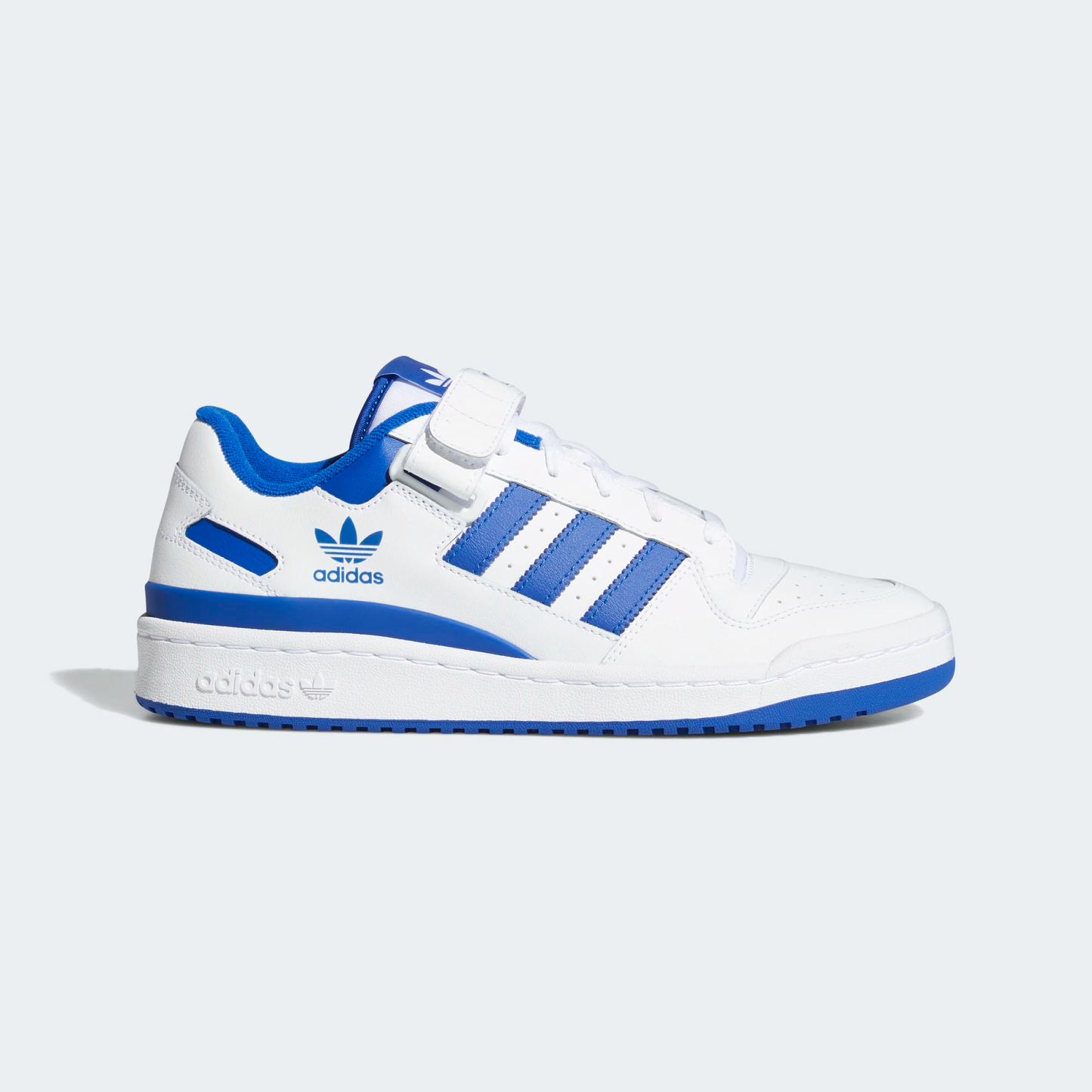 Adidas Men's Forum Low Shoes - Cloud White / Cloud White / Royal Blue Sportive