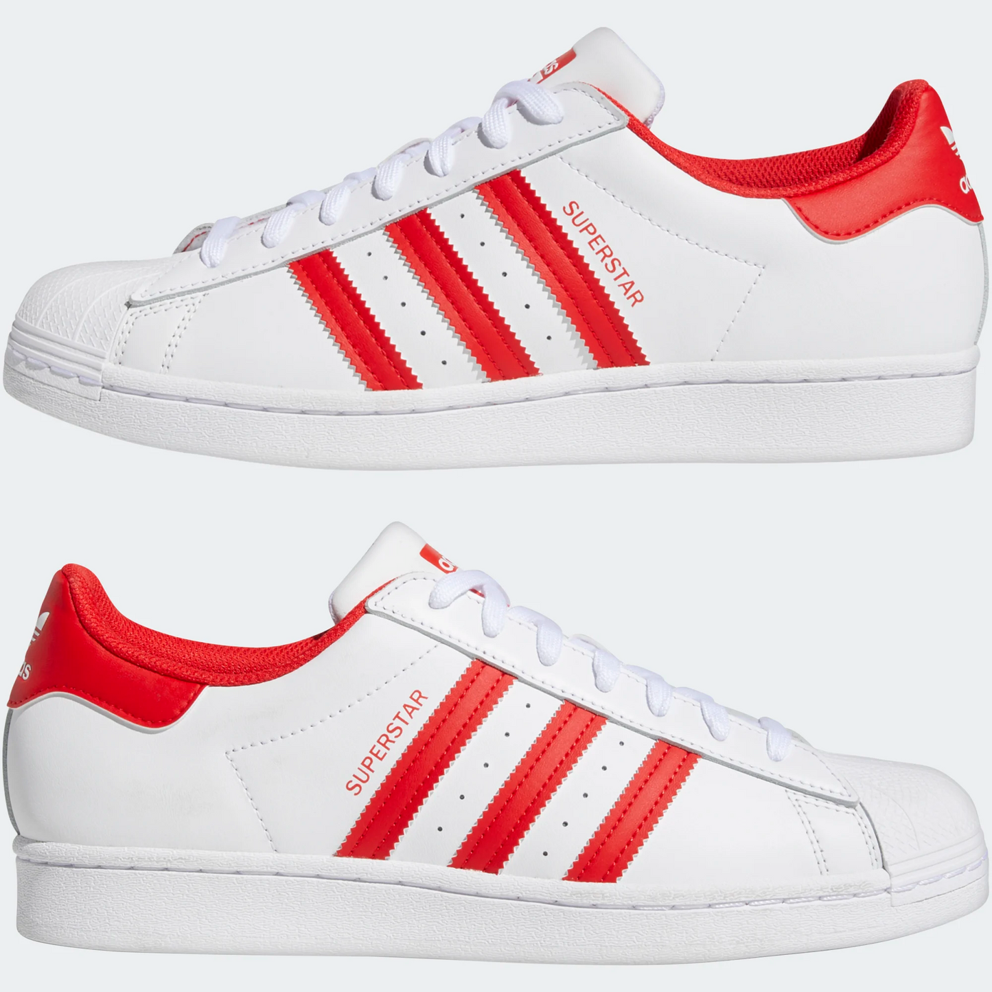 Adidas superstar ii women red on sale