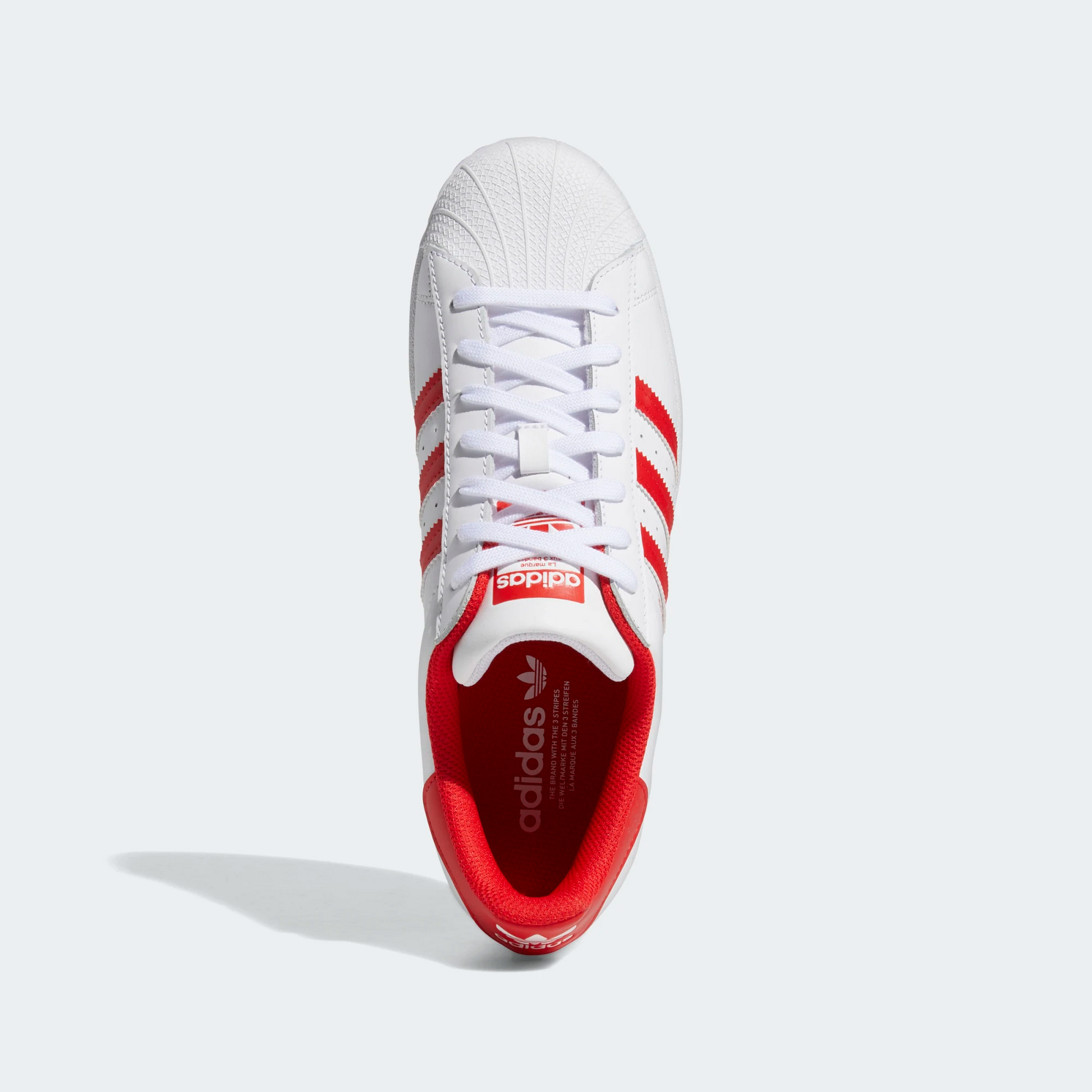 Adidas superstar red men best sale