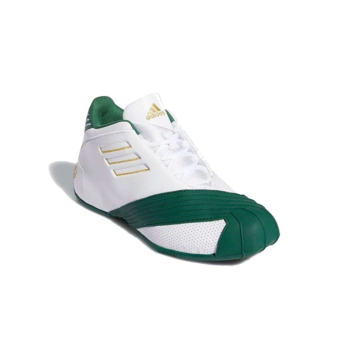 Adidas Men's T-Mac 1 Shoes - Cloud White / Gold Metallic / Team Dark Green Sportive